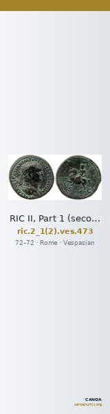 RIC II, Part 1 (second edition) Vespasian 473 — CANOA