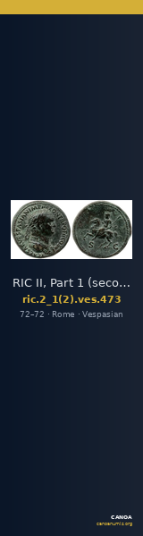RIC II, Part 1 (second edition) Vespasian 473 — CANOA