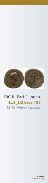 RIC II, Part 1 (second edition) Vespasian 485 — CANOA