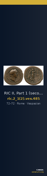 RIC II, Part 1 (second edition) Vespasian 485 — CANOA
