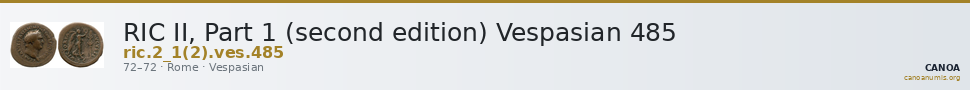 RIC II, Part 1 (second edition) Vespasian 485 — CANOA