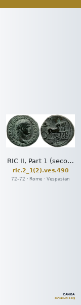 RIC II, Part 1 (second edition) Vespasian 490 — CANOA