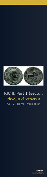 RIC II, Part 1 (second edition) Vespasian 490 — CANOA