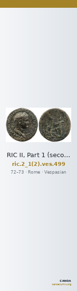 RIC II, Part 1 (second edition) Vespasian 499 — CANOA