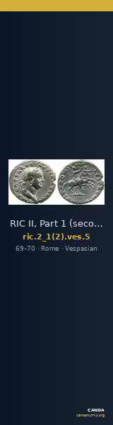 RIC II, Part 1 (second edition) Vespasian 5 — CANOA