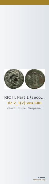 RIC II, Part 1 (second edition) Vespasian 500 — CANOA
