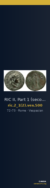 RIC II, Part 1 (second edition) Vespasian 500 — CANOA