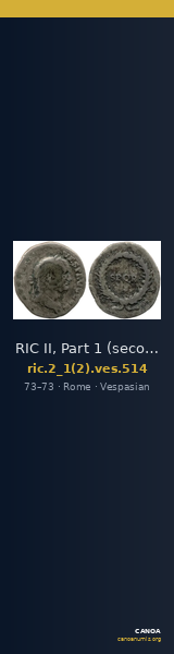 RIC II, Part 1 (second edition) Vespasian 514 — CANOA