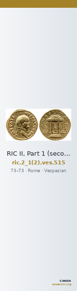 RIC II, Part 1 (second edition) Vespasian 515 — CANOA