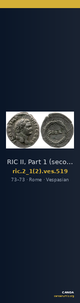 RIC II, Part 1 (second edition) Vespasian 519 — CANOA