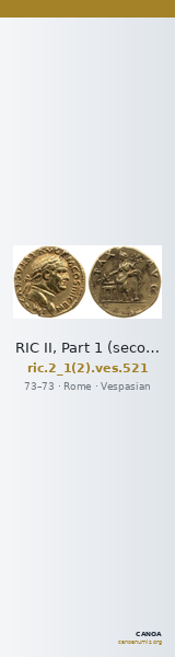 RIC II, Part 1 (second edition) Vespasian 521 — CANOA