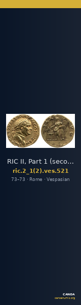 RIC II, Part 1 (second edition) Vespasian 521 — CANOA