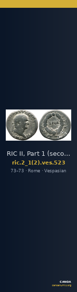 RIC II, Part 1 (second edition) Vespasian 523 — CANOA