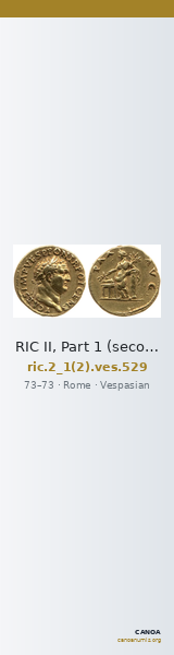 RIC II, Part 1 (second edition) Vespasian 529 — CANOA