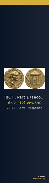 RIC II, Part 1 (second edition) Vespasian 530 — CANOA