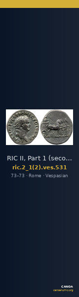 RIC II, Part 1 (second edition) Vespasian 531 — CANOA