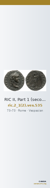 RIC II, Part 1 (second edition) Vespasian 535 — CANOA