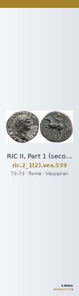 RIC II, Part 1 (second edition) Vespasian 539 — CANOA