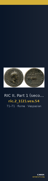 RIC II, Part 1 (second edition) Vespasian 54 — CANOA