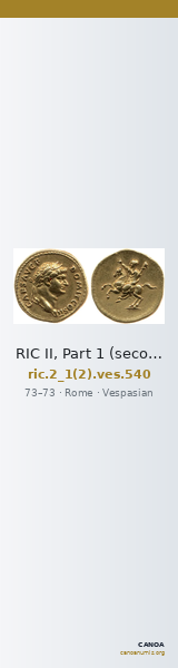 RIC II, Part 1 (second edition) Vespasian 540 — CANOA
