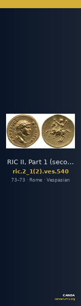 RIC II, Part 1 (second edition) Vespasian 540 — CANOA