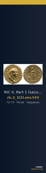 RIC II, Part 1 (second edition) Vespasian 543 — CANOA