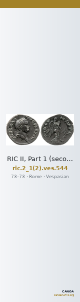 RIC II, Part 1 (second edition) Vespasian 544 — CANOA