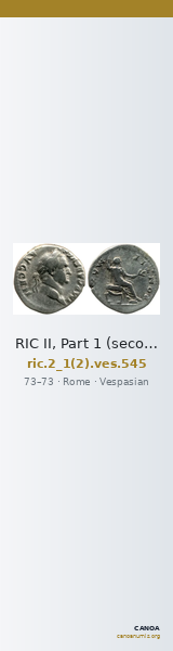 RIC II, Part 1 (second edition) Vespasian 545 — CANOA