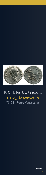 RIC II, Part 1 (second edition) Vespasian 545 — CANOA