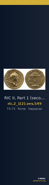 RIC II, Part 1 (second edition) Vespasian 549 — CANOA