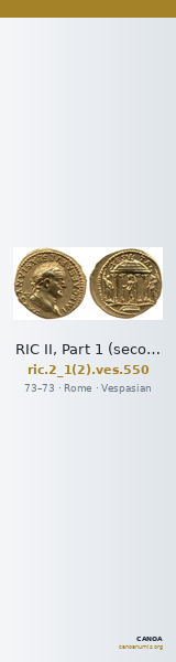 RIC II, Part 1 (second edition) Vespasian 550 — CANOA