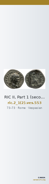 RIC II, Part 1 (second edition) Vespasian 553 — CANOA