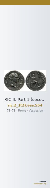 RIC II, Part 1 (second edition) Vespasian 554 — CANOA