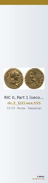 RIC II, Part 1 (second edition) Vespasian 555 — CANOA