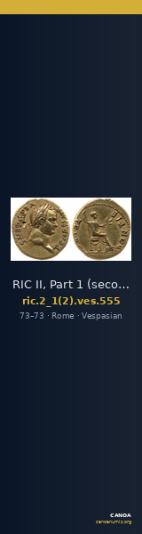 RIC II, Part 1 (second edition) Vespasian 555 — CANOA