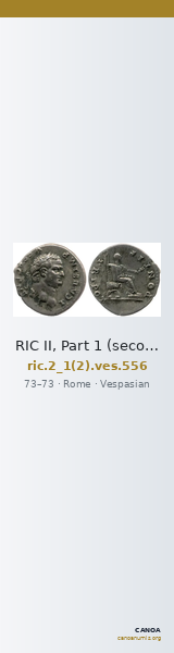 RIC II, Part 1 (second edition) Vespasian 556 — CANOA