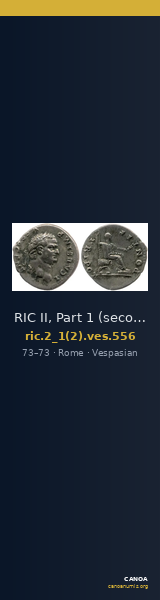 RIC II, Part 1 (second edition) Vespasian 556 — CANOA