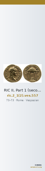 RIC II, Part 1 (second edition) Vespasian 557 — CANOA
