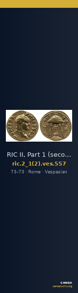 RIC II, Part 1 (second edition) Vespasian 557 — CANOA