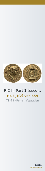 RIC II, Part 1 (second edition) Vespasian 559 — CANOA