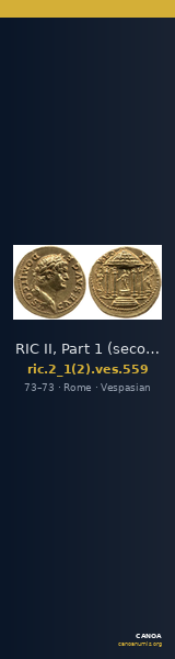 RIC II, Part 1 (second edition) Vespasian 559 — CANOA