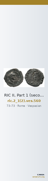RIC II, Part 1 (second edition) Vespasian 560 — CANOA