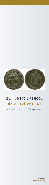 RIC II, Part 1 (second edition) Vespasian 562 — CANOA