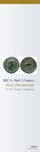 RIC II, Part 1 (second edition) Vespasian 564 — CANOA