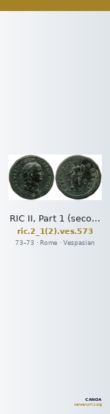 RIC II, Part 1 (second edition) Vespasian 573 — CANOA