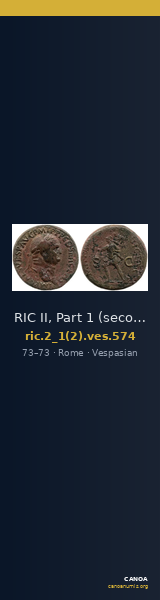 RIC II, Part 1 (second edition) Vespasian 574 — CANOA