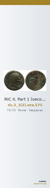 RIC II, Part 1 (second edition) Vespasian 575 — CANOA