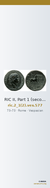 RIC II, Part 1 (second edition) Vespasian 577 — CANOA