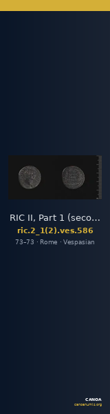 RIC II, Part 1 (second edition) Vespasian 586 — CANOA