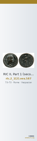 RIC II, Part 1 (second edition) Vespasian 587 — CANOA